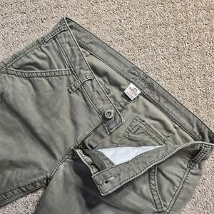 Silver Jeans Co Pants Olive Green Mid Rise Stretch size M Waist 30" inseam 29.5"